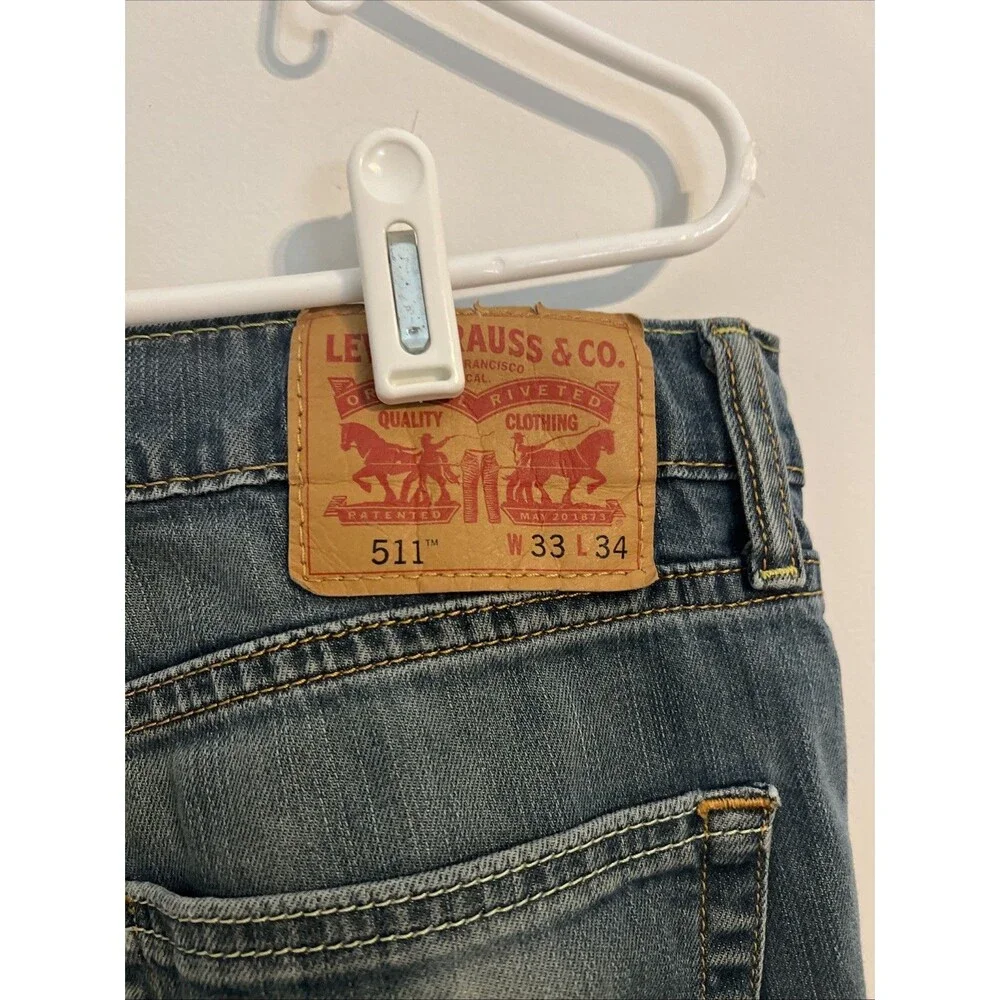 Levi's Men's Jeans 511'‎ W33 L34 Distressed
